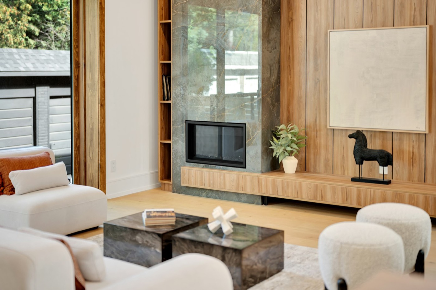 Modern residential living room interior